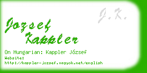 jozsef kappler business card